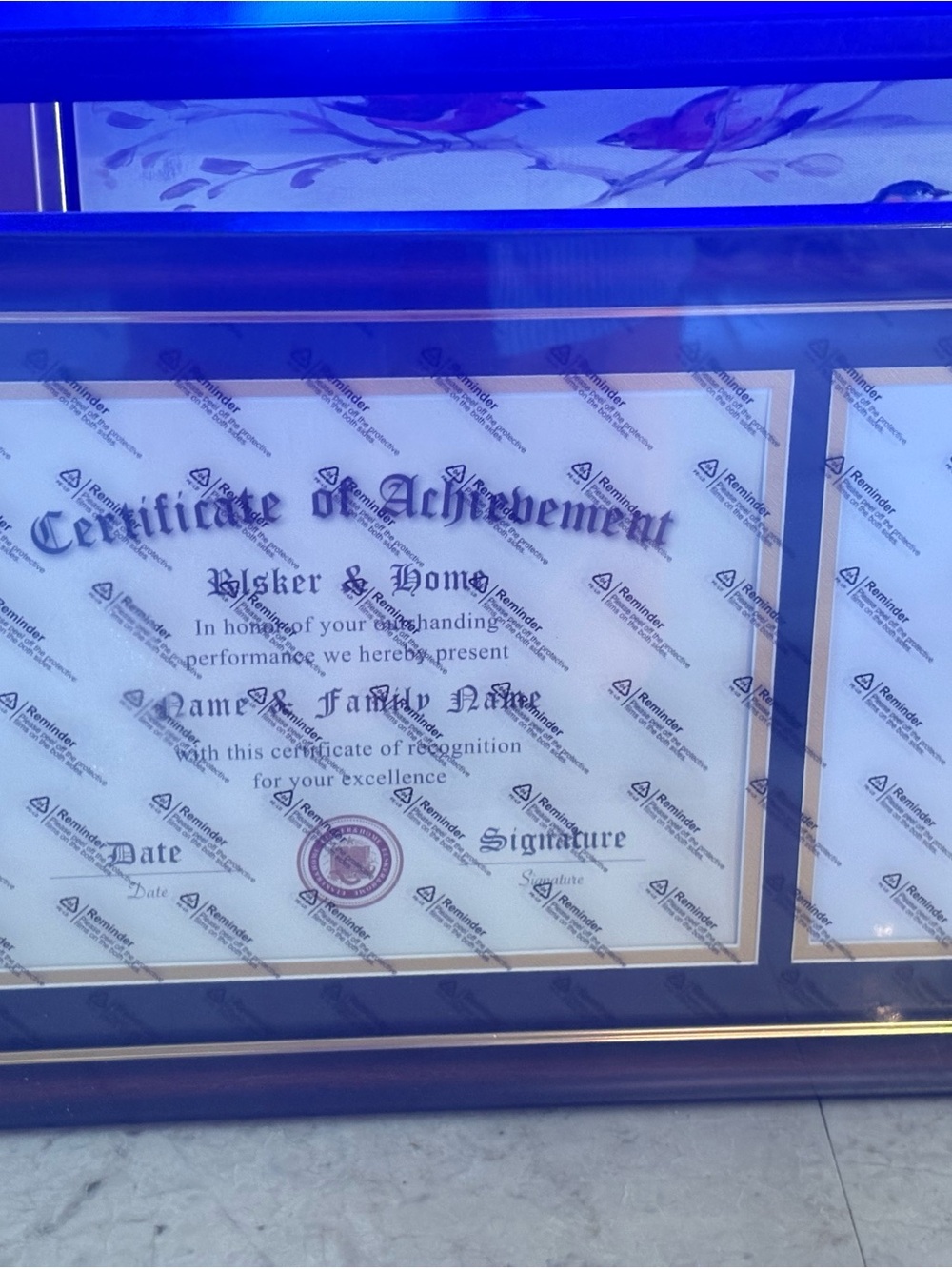 Wooden Certificate Diploma Frame with tassel box